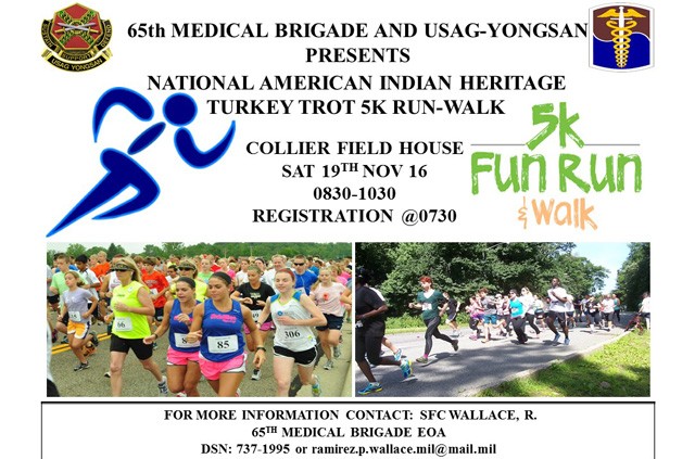 National American Indian Heritage Turkey Trot 5k Run-walk