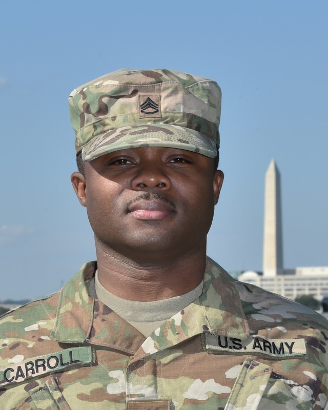 Army Staff Sergeant Carroll supports presidential inauguration