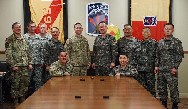 ROK/U.S. Combined Division staff visit 593rd ESC