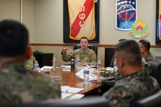 ROK/U.S. Combined Division staff visit 593rd ESC
