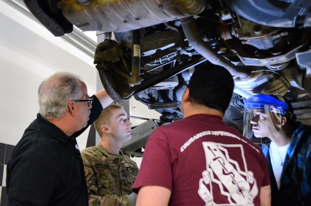 Ansbach Soldiers tackle automotive skills in first foray into BOSS Life Skills