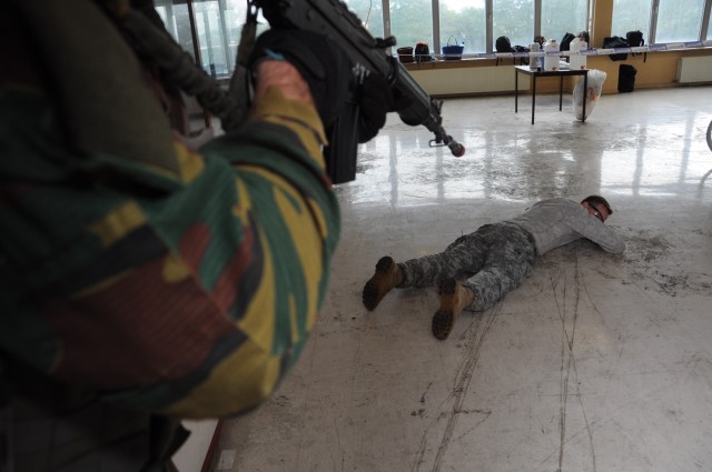 Multinational team tracks down active shooters in exercise