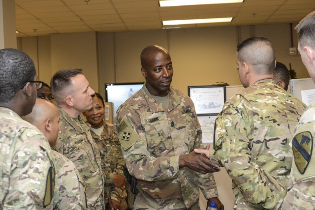 NATO's Resolute Support, USFOR-A senior enlisted leader visits 1CD RSSB ...