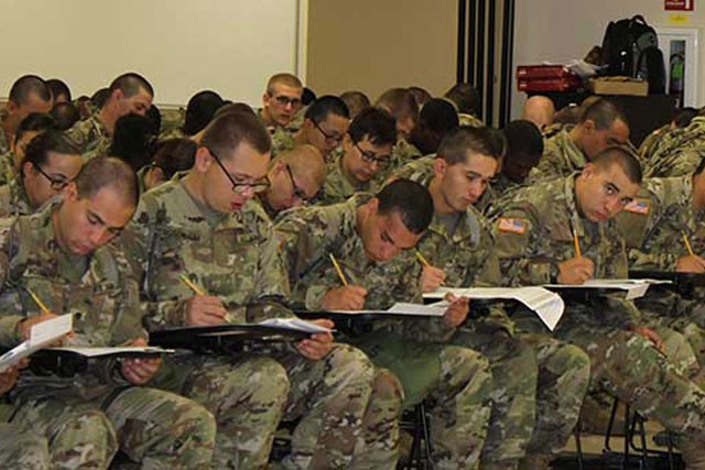 Basic combat training Soldiers participate in ARI study