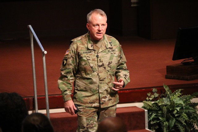 MG Gabram Speaks to Workforce