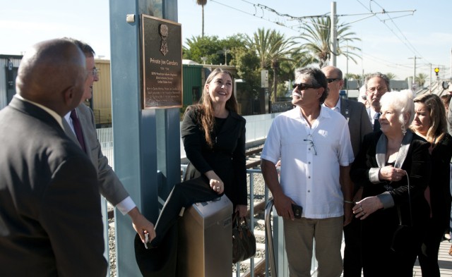 Los Angeles Metro unveils plaque honoring Army WWII Medal of Honor recipient