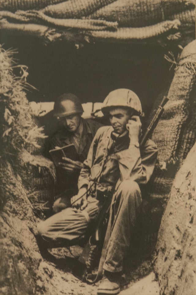 Bill Funchess in a bunker near Taejon