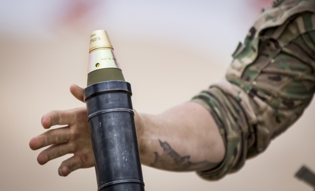 US Infantry Soldiers Assault Through the Desert: Live Fire Exercise