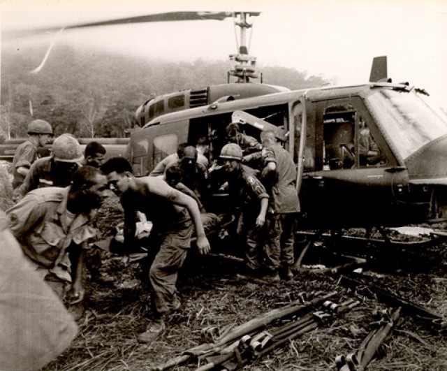 Vietnam era medivac chopper