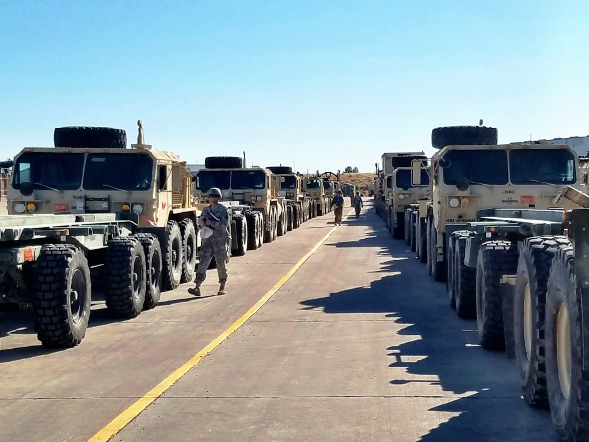 Fort Carson armored brigade begins movement of equipment to Europe