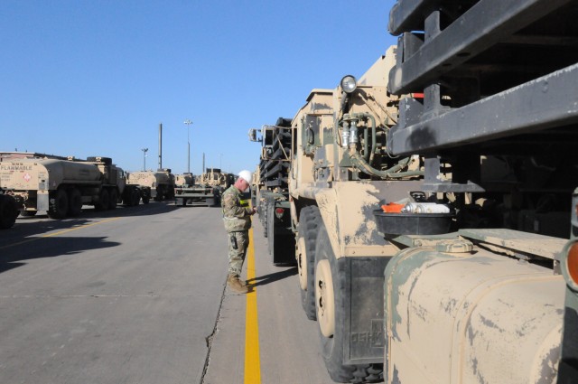 Fort Carson armored brigade begins movement of equipment to Europe