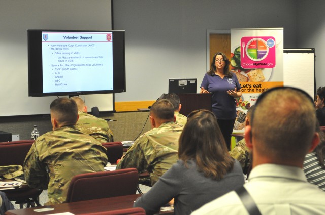 New members of Fort Riley's brigade and battalion level command teams, primary staff and their spouses gathered at Riley's Conference Center the morning of Nov. 4 for a day of touring.