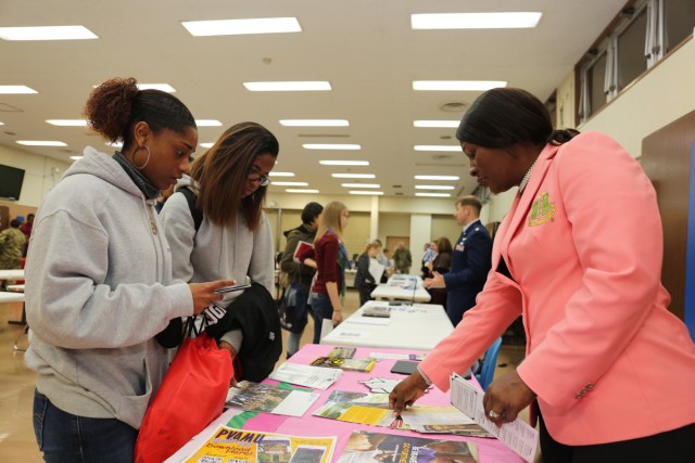 Camp Zama middle, high school students prepare for higher learning at college fair