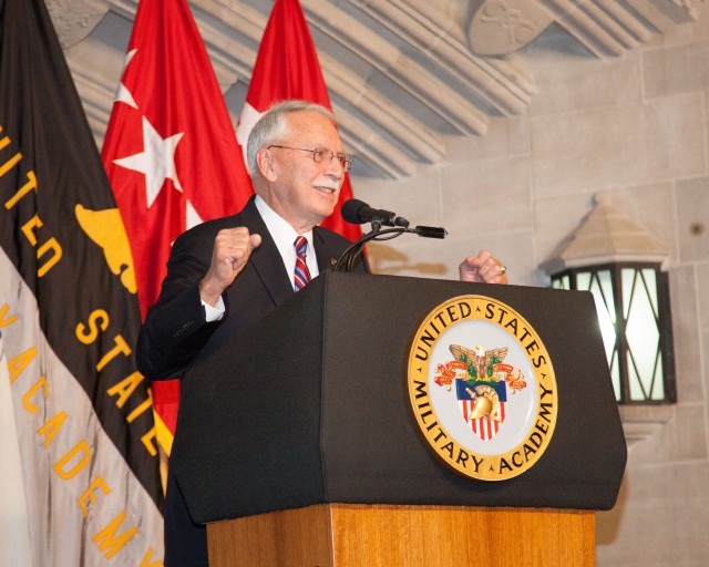 The Corps of Cadets honored the service of retired Gen. Fred Franks Nov. 1 at Washington Hall.