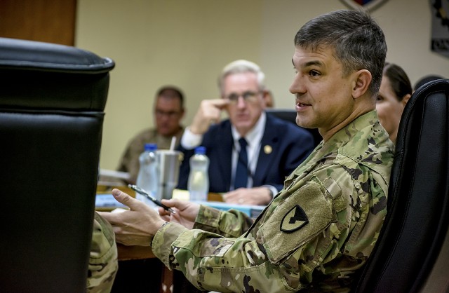 Daly makes first trip to CENTCOM as Commanding General of Army Sustainment Command