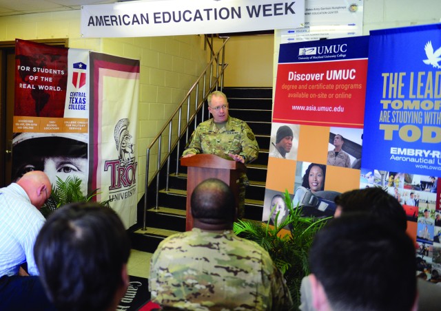 Student Soldiers offer insight and encouragement During American Education Week