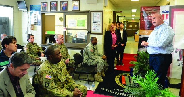 Student Soldiers offer insight and encouragement During American Education Week