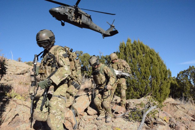 Special Operations Combat Medics Conduct MEDEVAC Training at Fort Carson