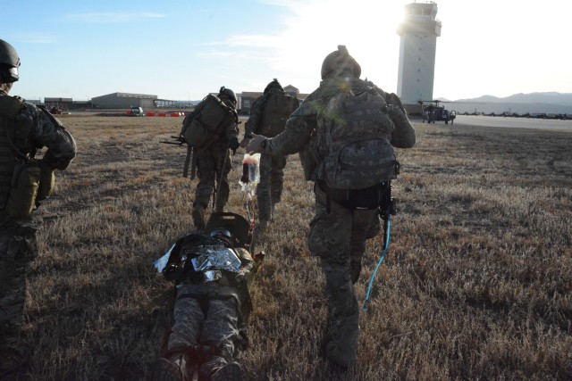 Special Operations Combat Medics Conduct MEDEVAC Training at Fort Carson