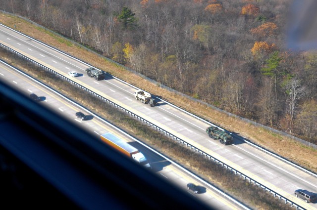 Convoy on I-99