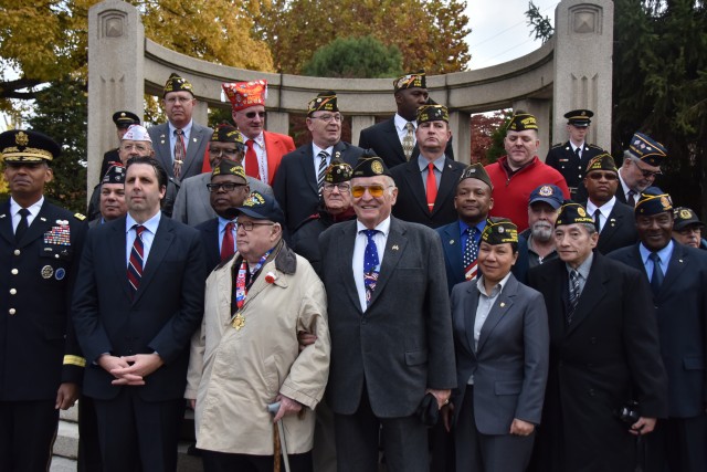 Soldiers and family members celebrate Veterans Day