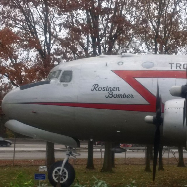 Original Aircraft that flew the Berlin Airlifts on display at Frankfort International