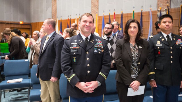 College graduation with a military flair