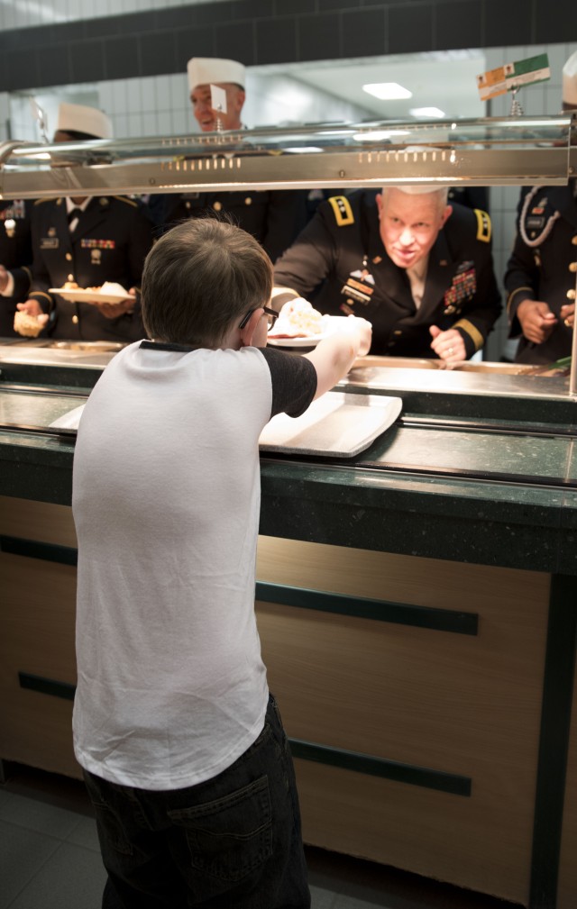 Serving Thanksgiving Dinner