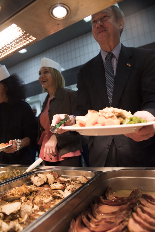 Serving Thanksgiving Dinner