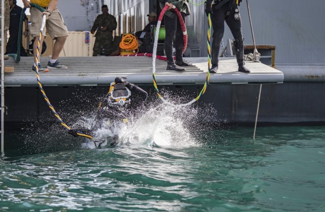 Deployed Army Divers Plunge into Operation Deep Blue