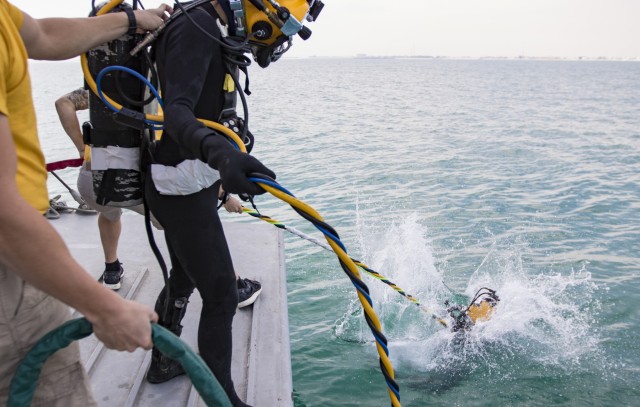 Deployed Army Divers Plunge into Operation Deep Blue