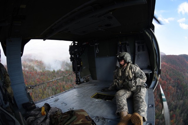 Spending Thanksgiving with wildfires, helicopters, great people
