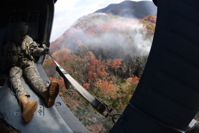 Tennessee Army National Guard assists in wildfire response