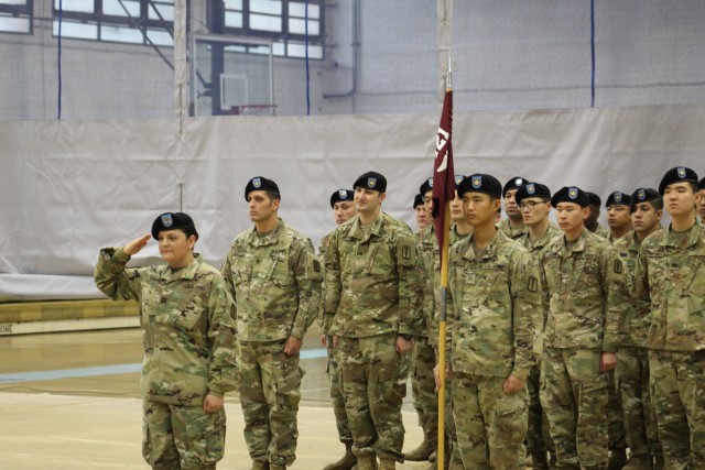 Bravo Company Conducts Change of Command