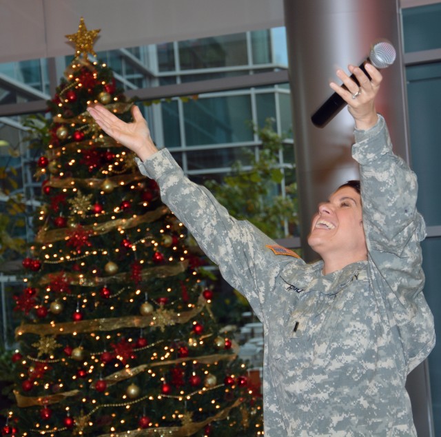 CRDAMC's atrium ringing with holiday spirit