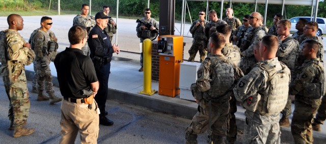 Access Control Point Training at Blue Grass Army Training