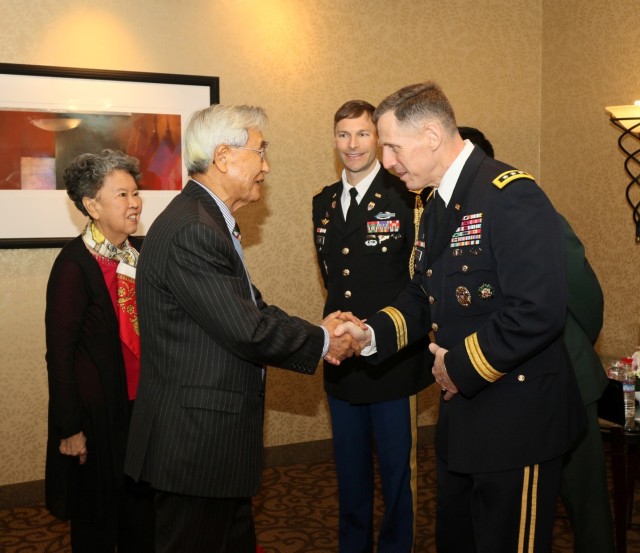 Eighth Army CG Hosts Holiday Reception