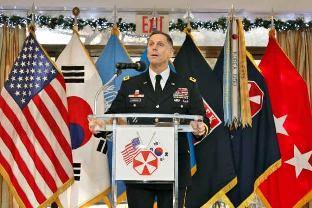 Eighth Army CG Hosts Holiday Reception