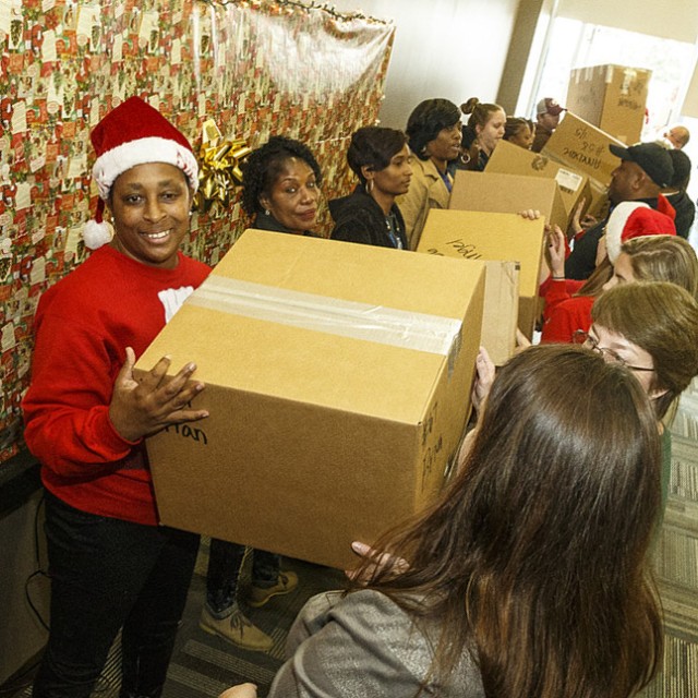 Giving Christmas to local children