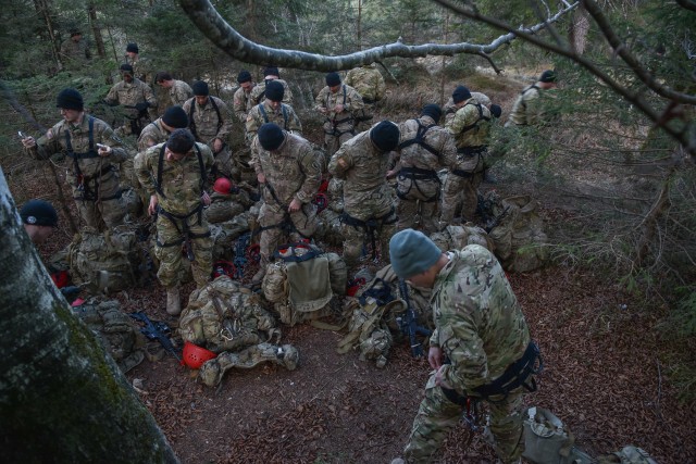 U.S. paratroopers participate in German Mountain Warfare Training