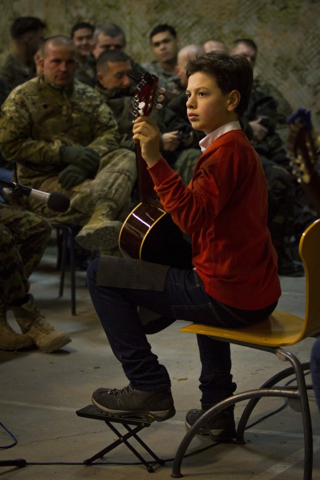 Children bring Christmas cheer