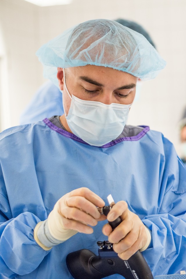 Surgical soldiers get their paws dirty