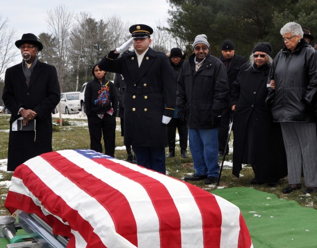 New York Army National Guard Honor Guard performs military funeral