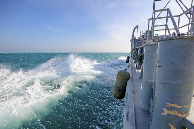 APS-5 watercraft sets sail for sea trial