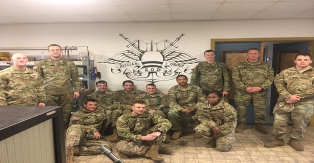 720th Ord. Co. conducts NCOPD with Belgian counterparts