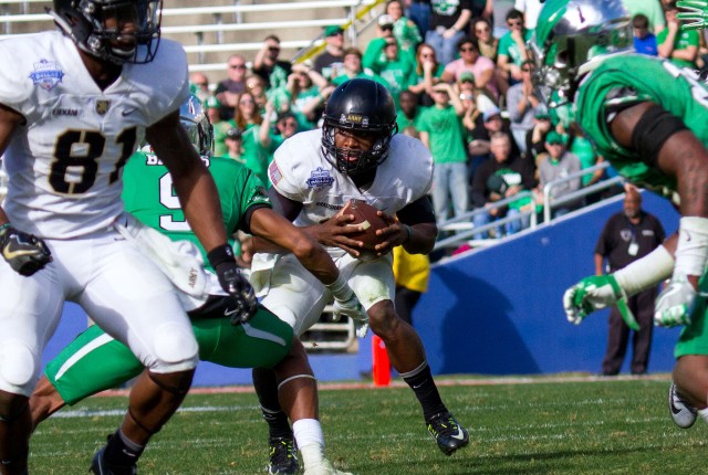 The Army West Point Football Team plays a tough game