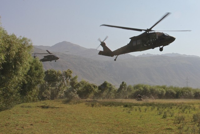 US, Afghan partnered force protection patrol