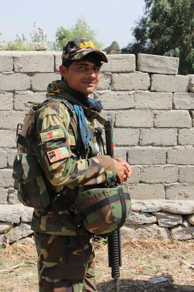 US, Afghan partnered force protection patrol