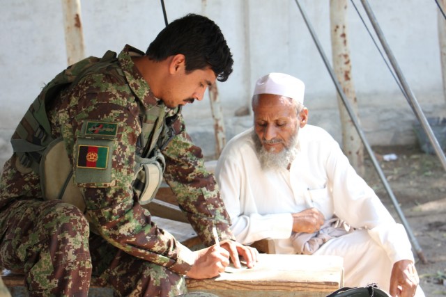 US, Afghan partnered force protection patrol