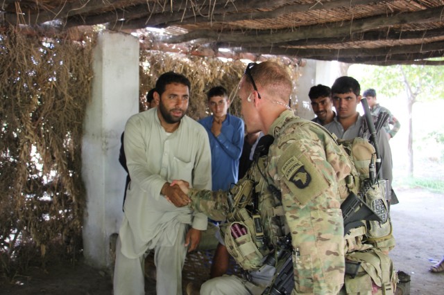 US, Afghan partnered force protection patrol